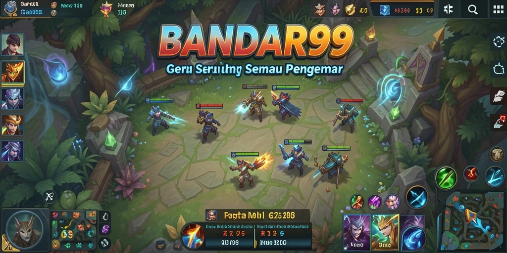 Screenshot gameplay BANDAR99 menampilkan pertarungan seru antara karakter.