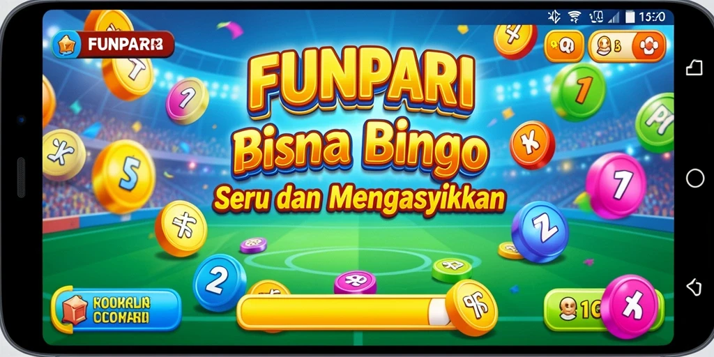 Screenshot gameplay FUNPARI yang menampilkan momen seru permainan Bingo.