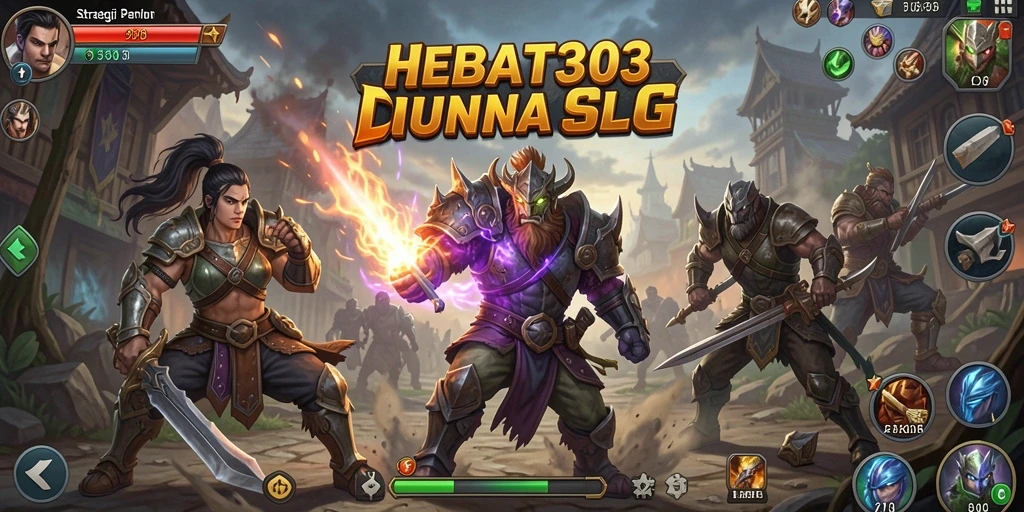 Tampilan seru gameplay HEBAT303 dalam misi strategi SLG.