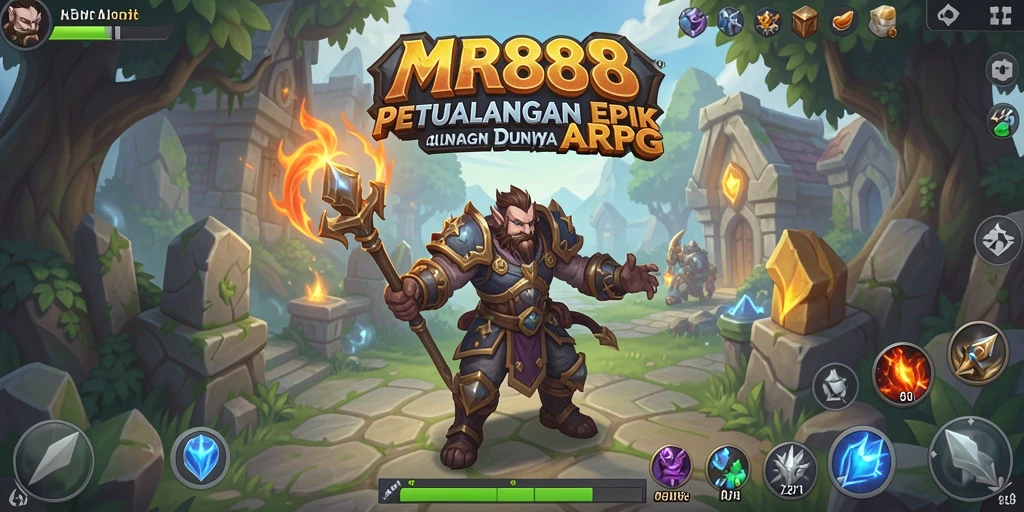Tampilan gameplay epik dalam dunia ARPG MR888.