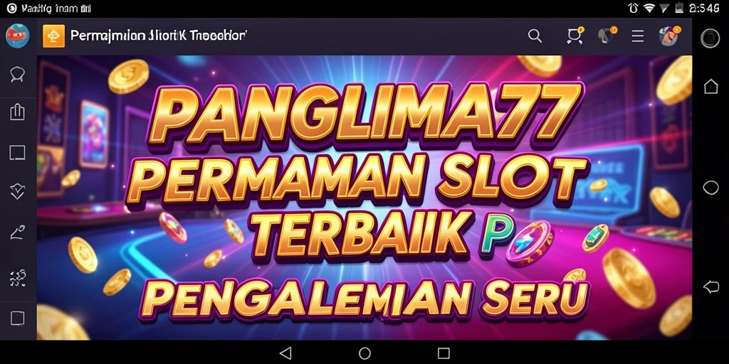 Tampilan gameplay menarik dan seru dari PANGLIMA77.