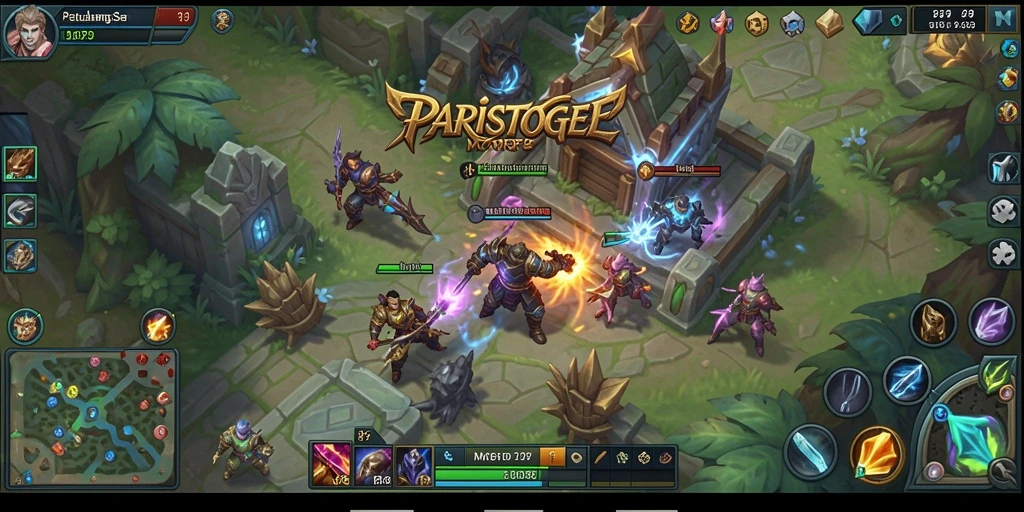 Gameplay PARISTOGEL menampilkan pertarungan seru dan eksplorasi dunia yang luas.