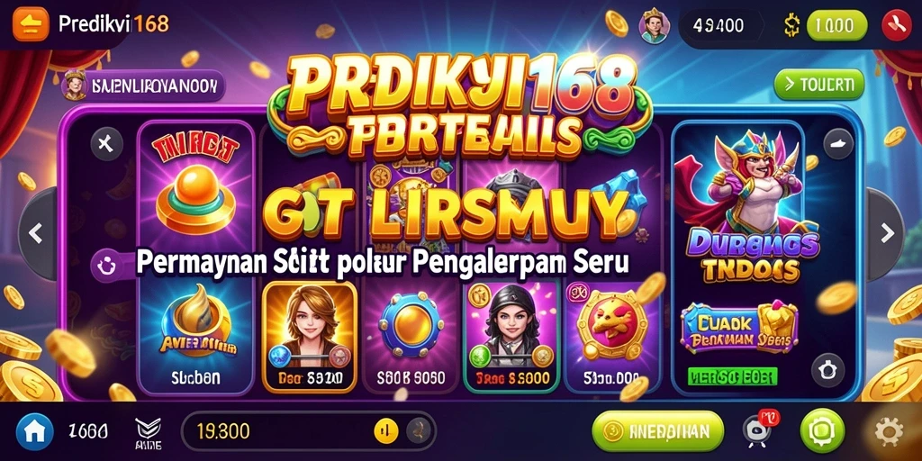 Tampilan gameplay menarik di PREDIKSI168 dengan berbagai tema slot.