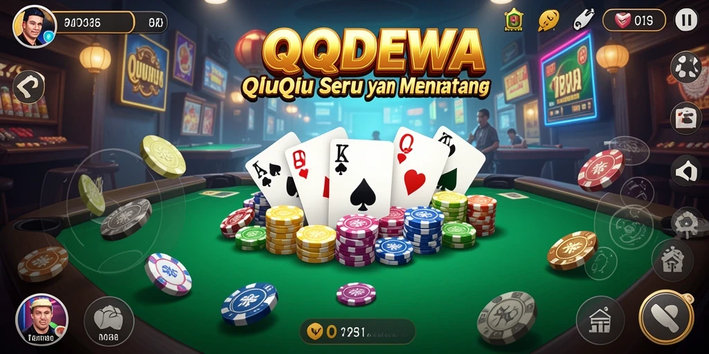 Gameplay seru di QQDEWA dengan suasana QiuQiu yang menegangkan.