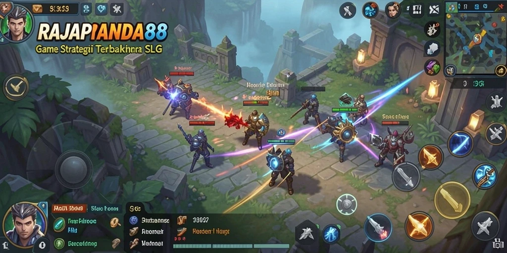 Tampilan gameplay menarik dan penuh aksi di RAJAPANDA88.