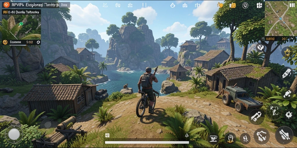 Tampilan gameplay RPVIP6 yang memukau dalam dunia terbuka.