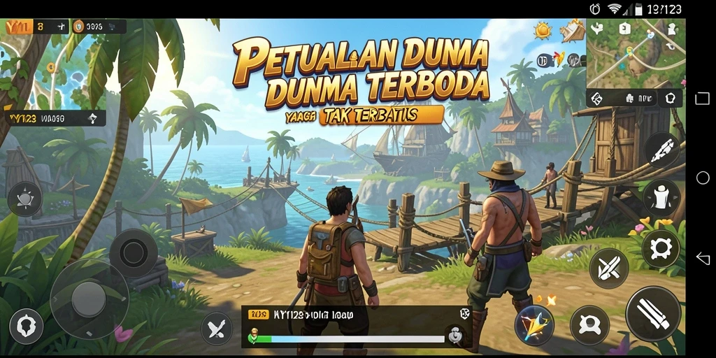 Gameplay menakjubkan di dunia terbuka YY123 yang kaya dan beragam.